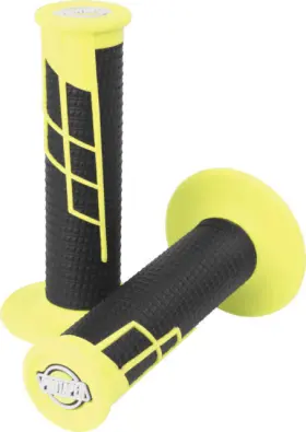 021657 HONDA Protaper Clamp Half Waffle Grips Neon
