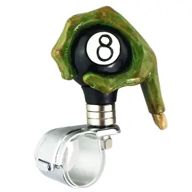 Abfer Sws122a 8 Ball Steering Wheel Suicide Knob Grip Assist Handle Driving Green