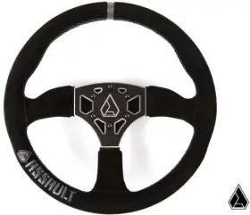SW-U-350RS-03 ASSAULT INDUSTRIES Suede Steering Wheel Atv Utv