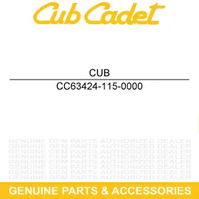 63424-115-0000 CUB CADET Steering Wheel Upper Cover CX700