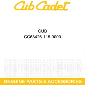 63426-115-0000 CUB CADET Steering Wheel Decoration Cover