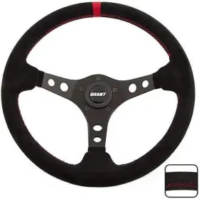 081126006954 GRANT Suede Steering Wheel Anodized #3