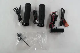 Heat Demons 2230 Heated Handlebar Grip Set Dual Zone Controller Black Kit