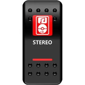 2106-0448 MOOSE UTILITY Offroad Pwr Rocker Switch Stereo