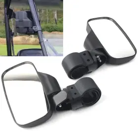 550720990506 MOTORSHOP 77USA Roll Bar Handle End Rearview Utv