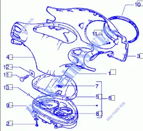 42740050R7 PIAGGIO Rear Handlebar Cover Dragon