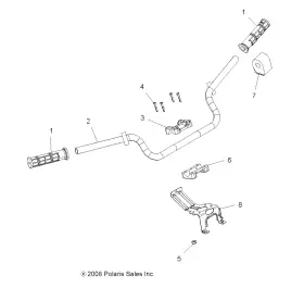 1018180-067 POLARIS Handlebar Mount Weld #3