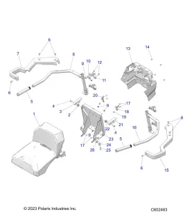 1021449-458 POLARIS Grip Weld Left #2