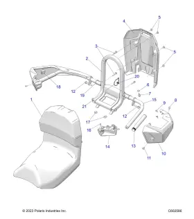 1023549-458 POLARIS Hold Weld Left #2