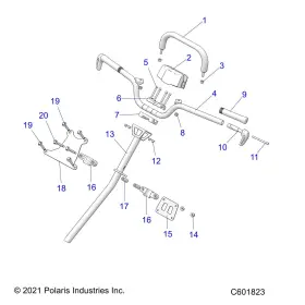 1824909-067 POLARIS Handlebar Weld Rmk Evo #2