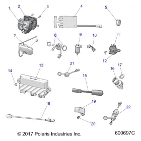 2413779 POLARIS Grip Heater Med Right #2