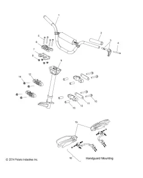 2878175 POLARIS Protaper Handguard Mounts