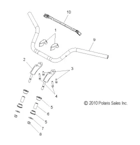 5335040 POLARIS Pullback Handlebar #2
