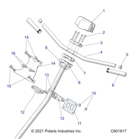 5340406-067 POLARIS Handle Bar #2
