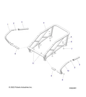 5452128-070 POLARIS Handlebar Grip #2