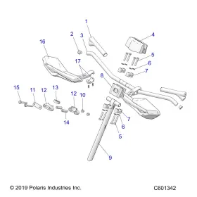 5453508-070 POLARIS Handlebar Grip Bsc #2