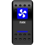 Moose Utility 2106-0455 Fan Rocker Switch - Blue. Fixed Price $18.77.