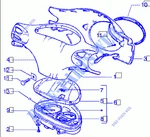 Piaggio Rear Handlebar Cover 894 Dragon Red 42740050r7. Fixed Price $38.18.