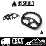 Assault Industries Ballistic 'd' V2 Utv Leather Steering Wheel ( Dark Grey ). Fixed Price $211.95.