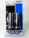 Drag Specialties Ds-243184 Chrome Grips With O-ring Design 7/8 Inch Handlebars. Fixed Price $39.95.