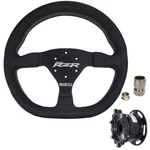 Sparco Steering Wheel And Quick Release Polaris Rzr Turbo S Black Leather New. Fixed Price $368.00.