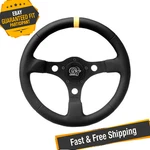 Grant 1075 3-spoke Pro Stock Series Steering Wheel With Yellow Top Marker. Fixed Price $145.45.