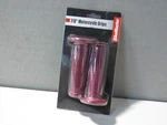 New Bikemaster Red 7/8" Punch Style Street Motorcycle Grips. Fixed Price $14.98.