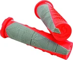 Scott Usa Deuce Grips - Neon Red/gray Motorcycle Atv/utv Dirt Bike Snowmobile. Fixed Price $15.95.