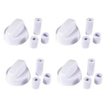 4-pack White Generic Universal Control Knob With 12 Adapters. Fixed Price $7.49.