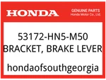 Honda Oem Part 53172-hn5-m50 Bracket, Brake Lever. Fixed Price $21.31.