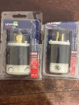 Leviton Plus Pro 20amp 125/250v Locking Plug Industrial Grade 2411-cs 2 Plugs. Fixed Price $9.99.
