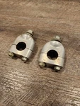 1986 Honda Trx200sx Handle Clamps With Hardware 95014-22100 And 53130-ha0-680. Fixed Price $25.00.