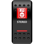 Moose Offroad Rocker Switch - Stereo Red 2106-0448. Fixed Price $21.77.