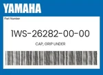 Yamaha Genuine Cap, Grip Under - 1ws-26282-00-00. Fixed Price $13.72.