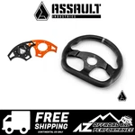 Assault Industries Ballistic 'd' V2 Utv Leather Steering Wheel - Orange Accents. Fixed Price $234.95.