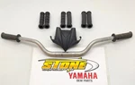 Oem Yamaha Silver 5d3-13 Handlebars 1 1/8" Handle Bars Fatbars Fat + Grips. Fixed Price $15.00.