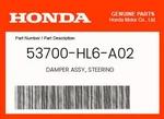 Honda Genuine Damper Assy., Steering - 53700-hl6-a02. Fixed Price $37.37.