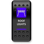 Moose Utility Division Rocker Switch - Roof Light Blue Rfl-pwr. Fixed Price $24.38.