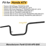 Handlebar 53100-hp0-b80 For Honda Foreman Rubicon 500 Trx500fa 2008-09 2011-2014. Fixed Price $47.99.