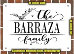 Barraza Family Decorative Metal Door Or Wall Plaque (style 2). Fixed Price $29.95.