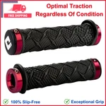 Odi X-treme Lock-on Atv Hand Grips - Black/red Clamps/one Size, Exceptional Grip. Fixed Price $30.87.