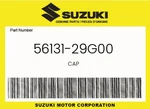 Suzuki Genuine Cap - 56131-29g00. Fixed Price $6.12.