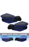 Powermadd Star Series Handguards - Blue/black. Fixed Price $34.00.