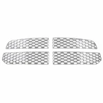 Coast To Grille Insert - Overlay Honeycomb Style 4 Piece Chrome Abs. Fixed Price $156.99.