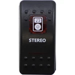 Moose Utility Division Rocker Switch - Stereo Red Str-pwr-r. Fixed Price $16.62.