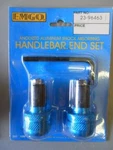 Nos Emgo Handle Bar End Set Anodized Blue 23-96463. Fixed Price $14.99.