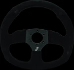 Dragonfire Racing 522342 Steering Wheels - D-shaped- Suede- Iron Series- 0in. Fixed Price $149.99.
