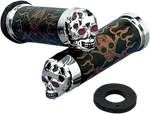 Drag Specialties Skull Hand Grips Fits 1980-2022 Harley Touring Dyna Softail Xl. Fixed Price $151.15.